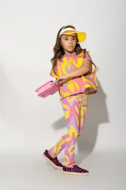 Marques ' Almeida WAVY PRINT LEGGINGS-Kids Jersey|Bottoms