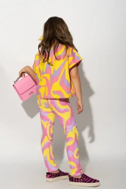 Marques ' Almeida WAVY PRINT LEGGINGS-Kids Jersey|Bottoms