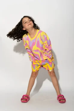Marques ' Almeida WAVY PRINT SHORTS-Kids Bottoms