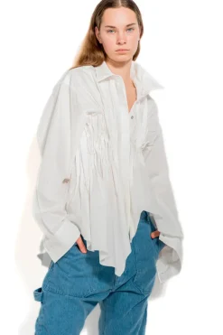 Marques ' Almeida CINCHED PLEATED SHIRT-Women Tops
