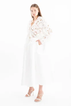 Marques ' Almeida EMBROIDERED PUFF SLEEVE SHIRT-Women Bridal|Tops