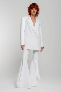 Marques ' Almeida EXTREME FLARE TROUSERS- Bridal