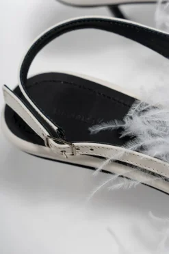 Marques ' Almeida FEATHER SLING BACKS- Shoes|Bridal