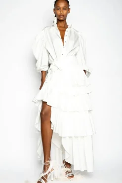 Marques ' Almeida FRILL BAIANA SKIRT-Women Bottoms