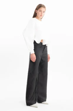 Marques ' Almeida FRILL HEM SWEATSHIRT-Women Tops|Tops