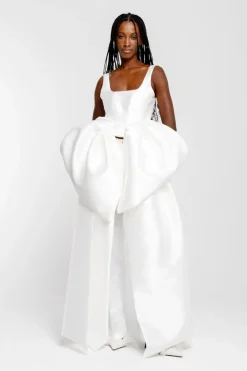 Marques ' Almeida FRONT BOW TOP- Bridal