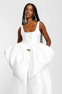Marques ' Almeida FRONT BOW TOP- Bridal