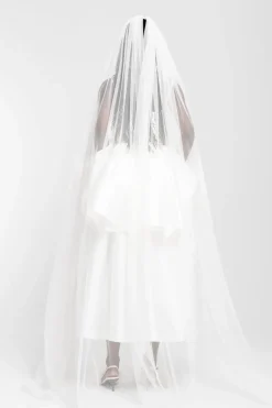 Marques ' Almeida HIGH WAIST PLEATED FULL SKIRT- Bridal