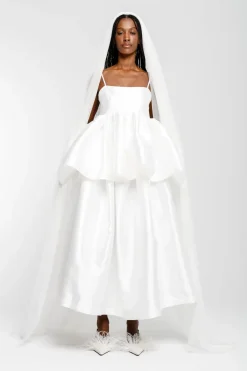 Marques ' Almeida HIGH WAIST PLEATED FULL SKIRT- Bridal