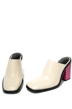 Marques ' Almeida LEATHER MULE W/ M'A HEEL- Shoes