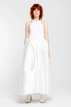 Marques ' Almeida LONG DRESS WITH FULL SKIRT- Bridal