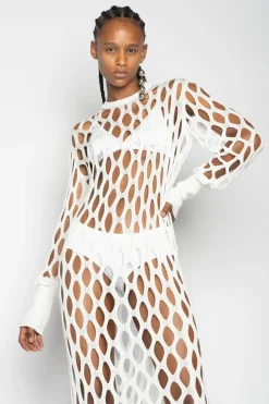 Marques ' Almeida NET DRESS-Women Dresses|Knitwear