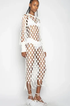 Marques ' Almeida NET DRESS-Women Dresses|Knitwear