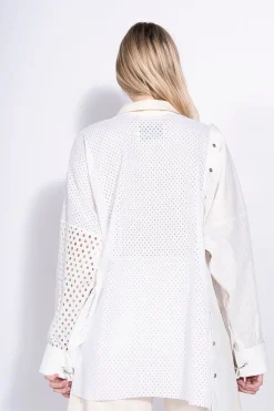 Marques ' Almeida PATCHWORK DECONSTRUCTED SHIRT-Women Tops|Tops