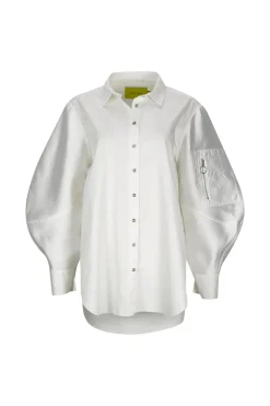 Marques ' Almeida SHIRT WITH BOMBER SLEEVE-Women Tops|Tops