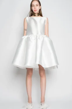 Marques ' Almeida SHORT SLEEVELESS PUFF DRESS-Women Dresses|Bridal
