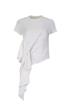 Marques ' Almeida T-SHIRT WITH SIDE BOW-Women Tops