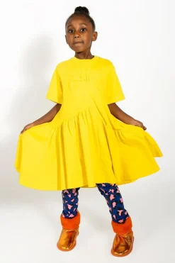 Marques ' Almeida GATHERED JERSEY T-SHIRT DRESS-Kids Jersey|Dresses