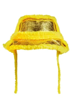 Marques ' Almeida SHINY LEATHER BUCKET HAT-Kids Accessories