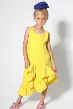Marques ' Almeida SLEEVELESS FLOUNCE DRESS-Kids Dresses
