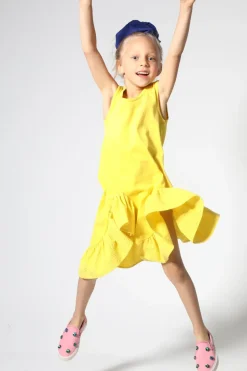 Marques ' Almeida SLEEVELESS FLOUNCE DRESS-Kids Dresses