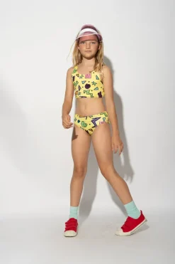 Marques ' Almeida SQUIGGLE PRINT BIKINI SET-Kids Swimwear